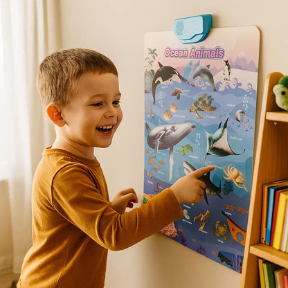 Tablero de aprendizaje de inglés hablado para niños