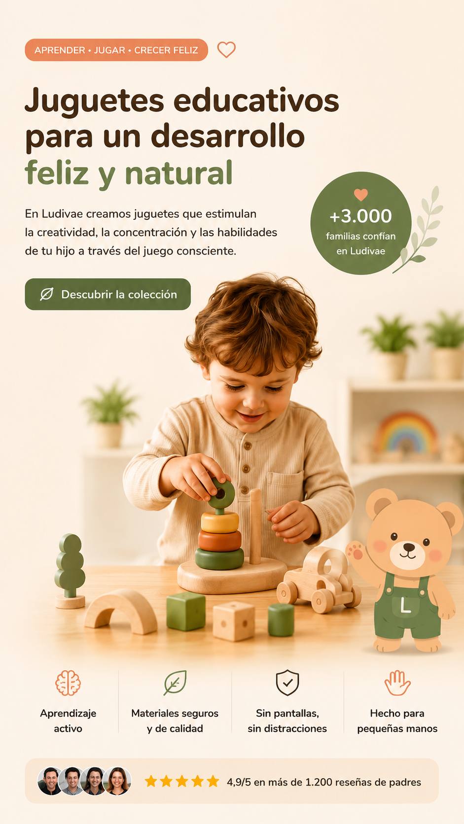 juguetes educativos Ludvae para niños